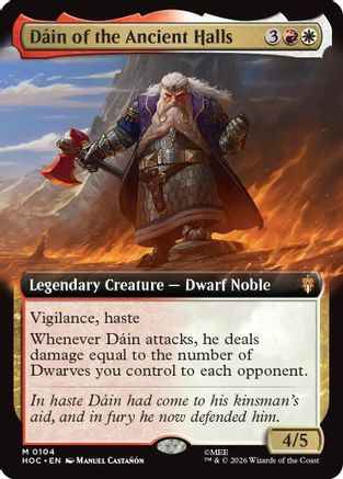 Dain of the Ancient Halls (Extended Art)  [The Hobbit: Eternal-Legal] Foil