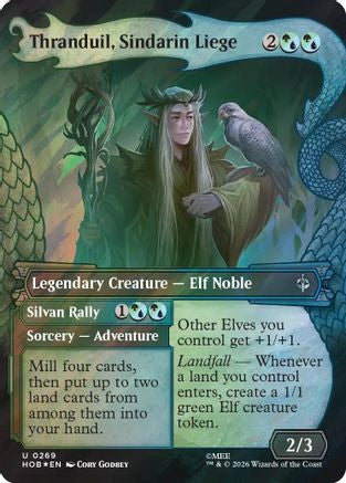 Thranduil, Sindarin Liege (Showcase) (Surge Foil)  [The Hobbit] Foil