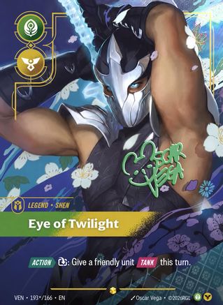 Shen - Eye of Twilight (Signature) (193*/166) - Riftbound - [Vendetta] Foil