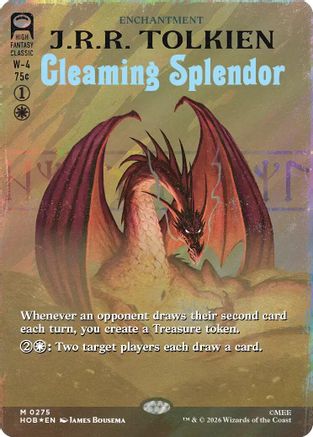 Gleaming Splendor (Borderless) (Surge Foil)  [The Hobbit] Foil
