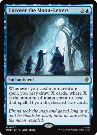 Uncover the Moon-Letters  [The Hobbit] Foil