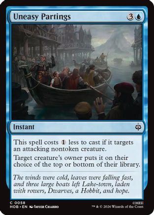 Uneasy Partings  [The Hobbit]