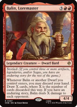 Balin, Loremaster  [The Hobbit]