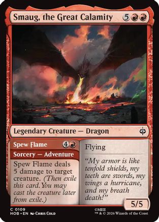 Smaug, the Great Calamity  [The Hobbit]