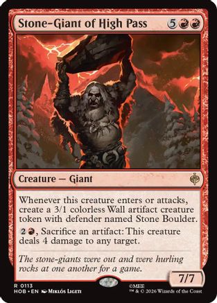 Stone-Giant of High Pass  [The Hobbit]