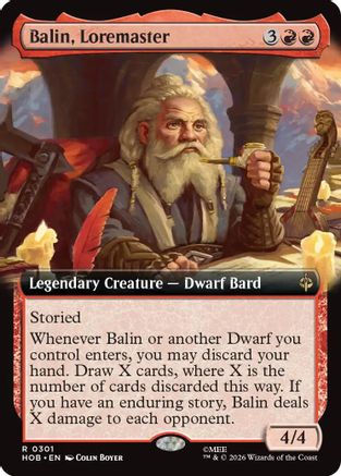 Balin, Loremaster (Extended Art)  [The Hobbit] Foil