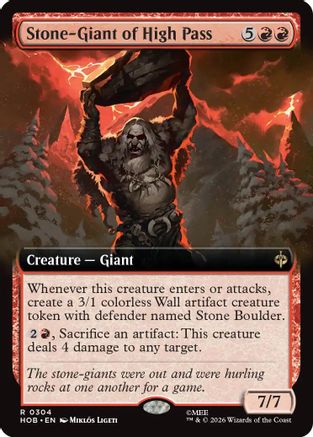 Stone-Giant of High Pass (Extended Art)  [The Hobbit] Foil