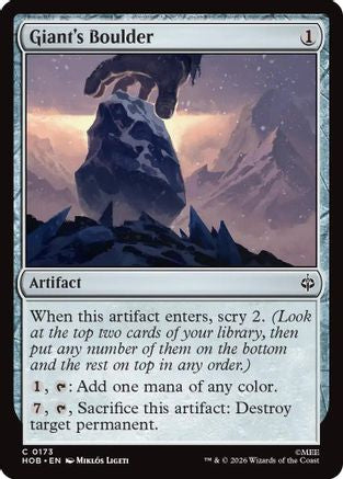 Giant's Boulder  [The Hobbit] Foil