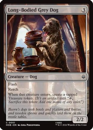 Long-Bodied Grey Dog  [The Hobbit]