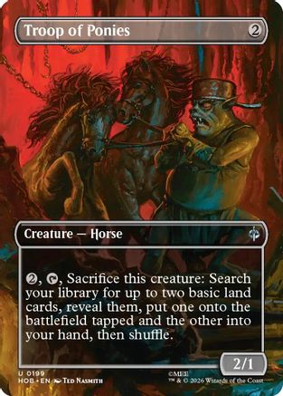 Troop of Ponies (Borderless)  [The Hobbit]