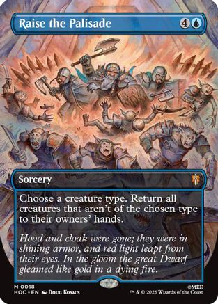 Raise the Palisade (Borderless)  [The Hobbit: Eternal-Legal] Foil