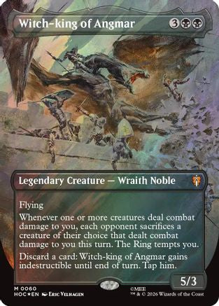 Witch-king of Angmar (Borderless) (Surge Foil)  [The Hobbit: Eternal-Legal] Foil