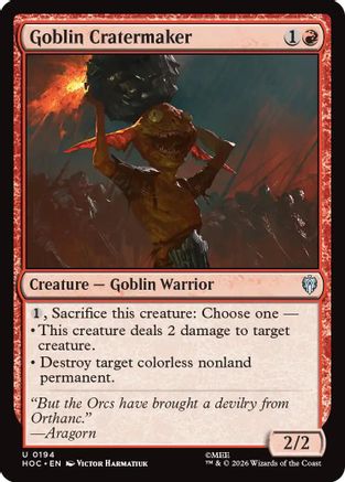 Goblin Cratermaker  [The Hobbit: Eternal-Legal]