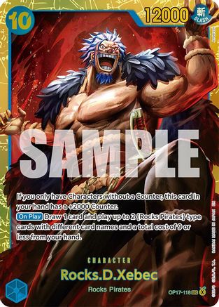 Rocks.D.Xebec (118) (OP17-118) - [The World's Strongest Warriors] Foil