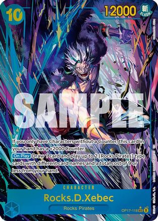 Rocks.D.Xebec (118) (Alternate Art) (OP17-118) - [The World's Strongest Warriors] Foil