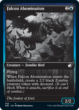 Falcon Abomination [Innistrad: Double Feature] Foil