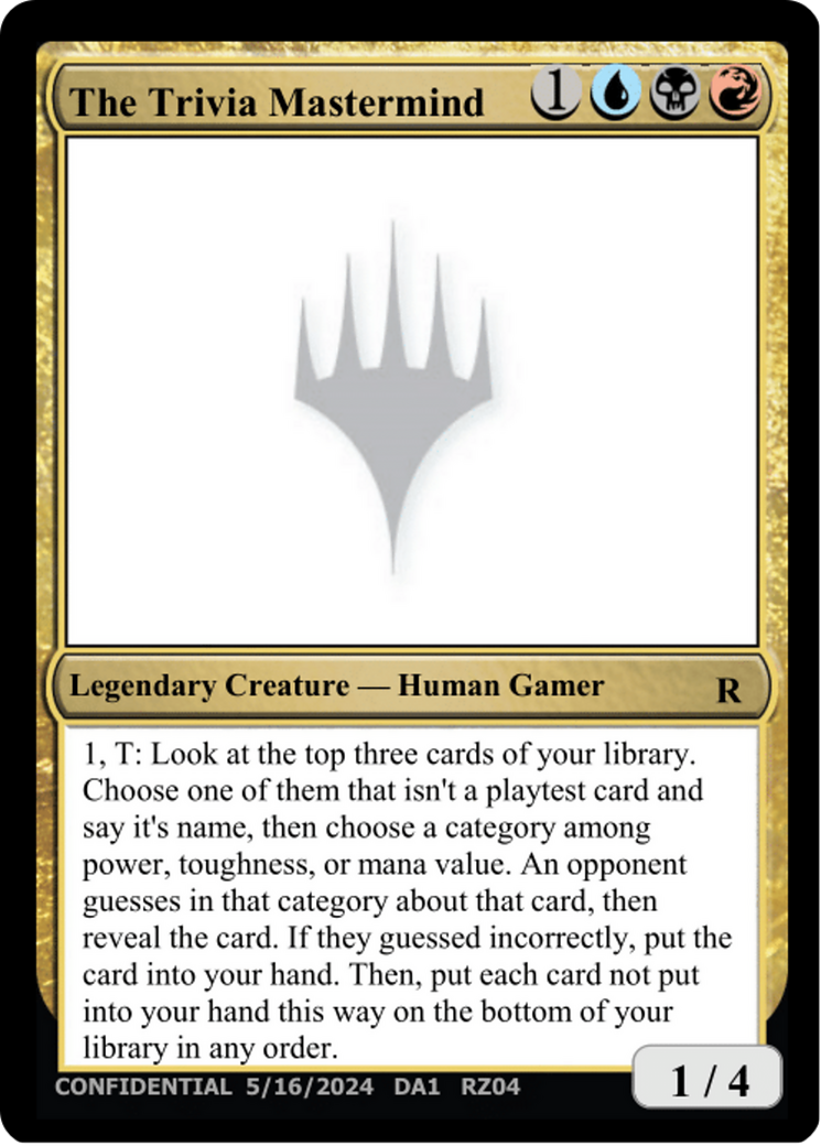 The Trivia Mastermind  [Unknown Event]