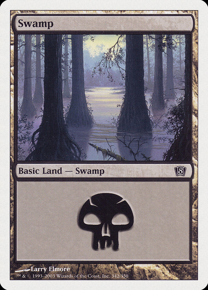 Swamp (342) [Eighth Edition] Foil