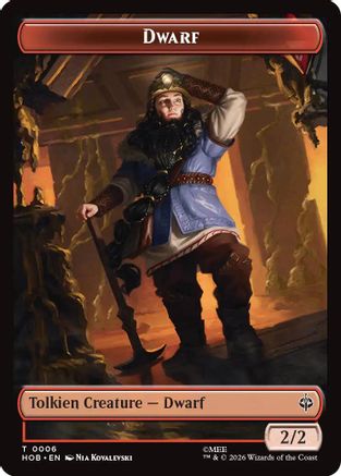 Dwarf // Enduring Story Double-Sided Token  [The Hobbit]