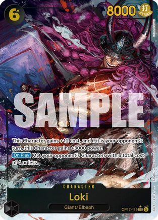 Loki (Alternate Art) (OP17-119) - [The World's Strongest Warriors] Foil