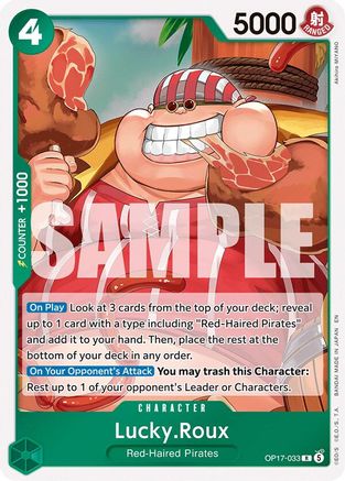 Lucky.Roux (OP17-033) - [The World's Strongest Warriors] Foil