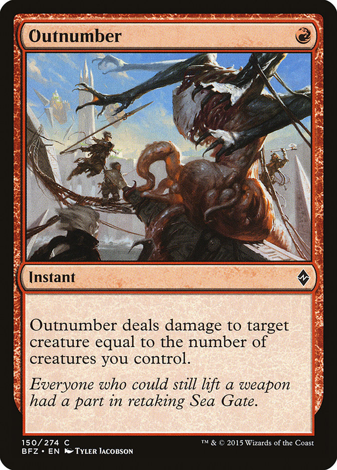 Outnumber [Battle for Zendikar] Foil