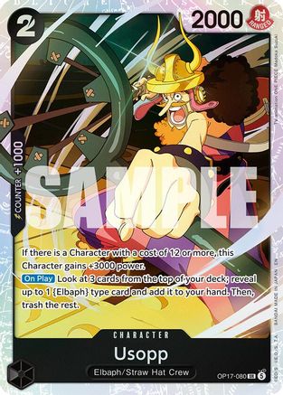 Usopp (OP17-080) - [The World's Strongest Warriors] Foil