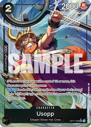 Usopp (Alternate Art) (OP17-080) - [The World's Strongest Warriors] Foil