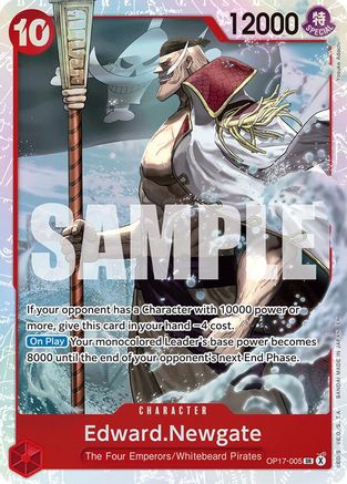 Edward.Newgate (005) (OP17-005) - [The World's Strongest Warriors] Foil