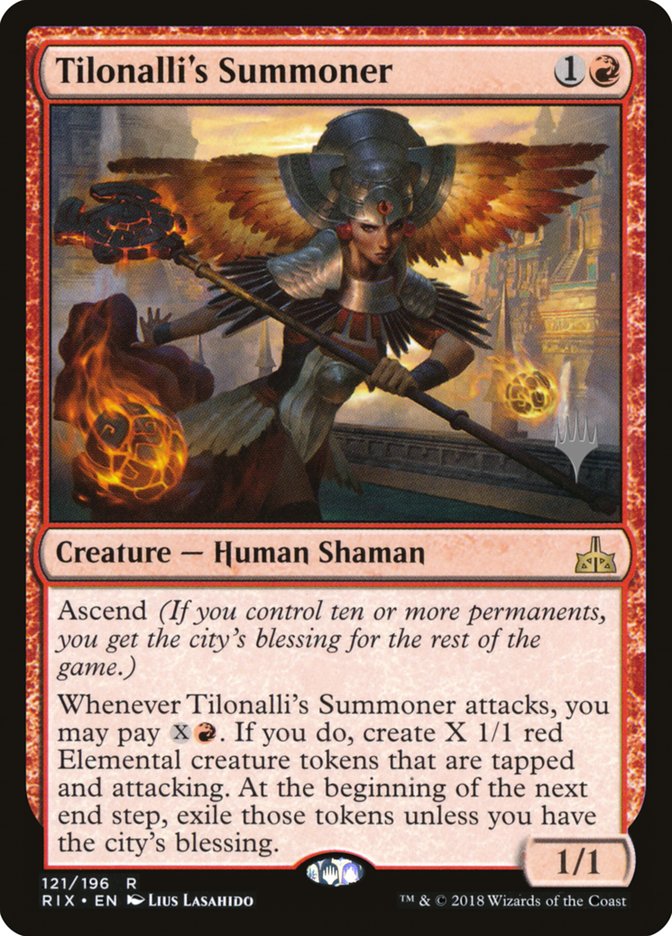 Tilonalli's Summoner (Promo Pack) [Rivals of Ixalan Promos] Foil