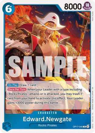 Edward.Newgate (040) (OP17-040) - [The World's Strongest Warriors] Foil
