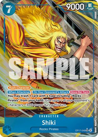 Shiki (048) (Alternate Art) (OP17-048) - [The World's Strongest Warriors] Foil