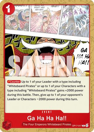 Ga Ha Ha Ha!! (OP17-017) - [The World's Strongest Warriors]