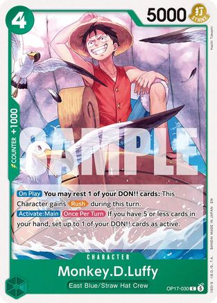 Monkey.D.Luffy (030) (OP17-030) - [The World's Strongest Warriors]