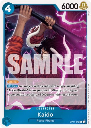 Kaido (042) (OP17-042) - [The World's Strongest Warriors] Foil
