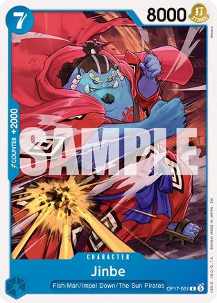 Jinbe (051) (OP17-051) - [The World's Strongest Warriors]