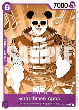 Scratchmen Apoo (Pandaman Art) (OP17-070) - [The World's Strongest Warriors]