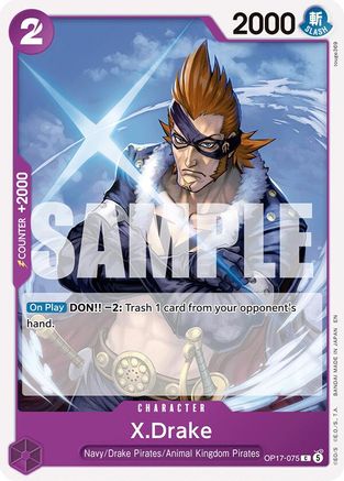 X.Drake (OP17-075) - [The World's Strongest Warriors]