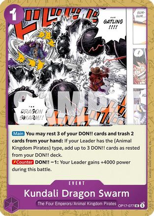 Kundali Dragon Swarm (OP17-077) - [The World's Strongest Warriors]