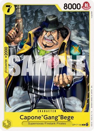 Capone"Gang"Bege (OP17-100) - [The World's Strongest Warriors]