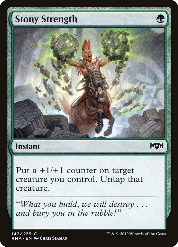 Stony Strength [Ravnica Allegiance] Foil