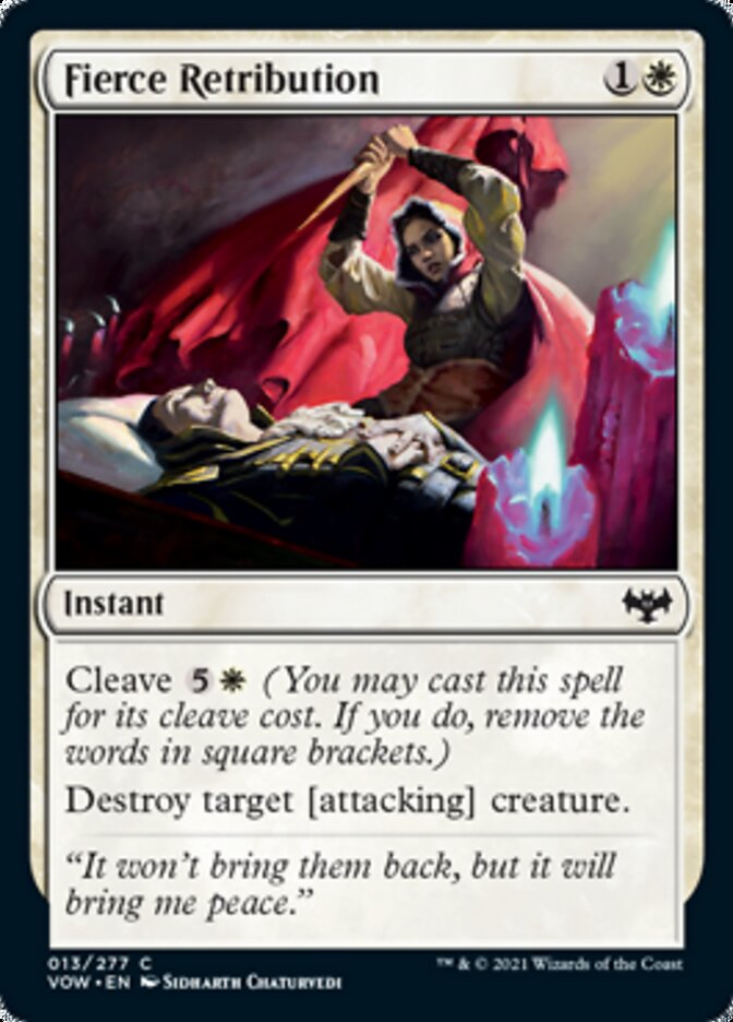 Fierce Retribution [Innistrad: Crimson Vow] Foil