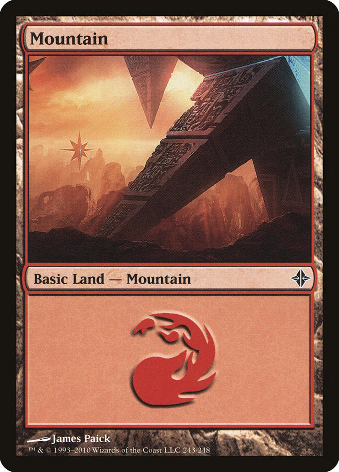 Mountain (243) [Rise of the Eldrazi] Foil