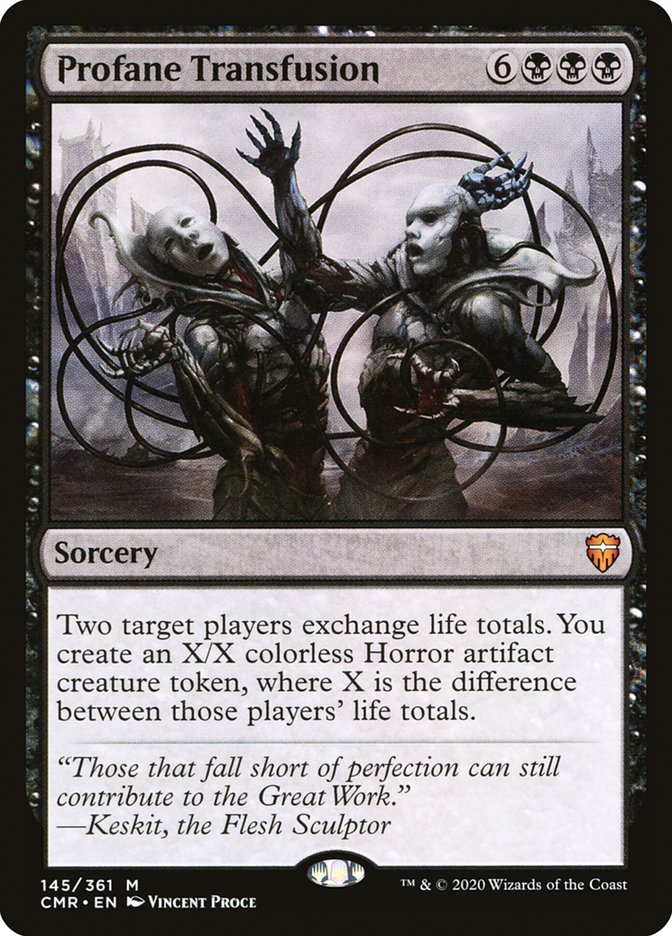 Profane Transfusion [Commander Legends] Foil