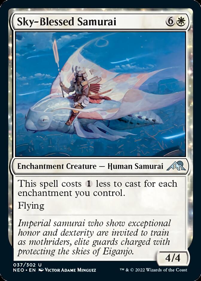 Sky-Blessed Samurai [Kamigawa: Neon Dynasty] Foil