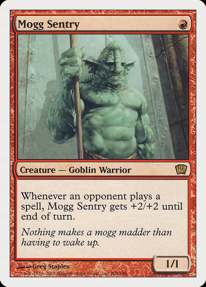 Mogg Sentry [Ninth Edition] Foil