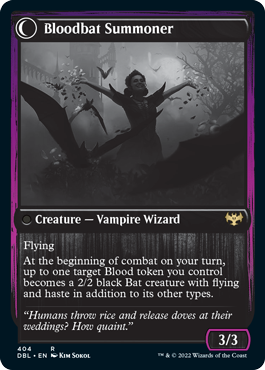 Voldaren Bloodcaster // Bloodbat Summoner [Innistrad: Double Feature] Foil