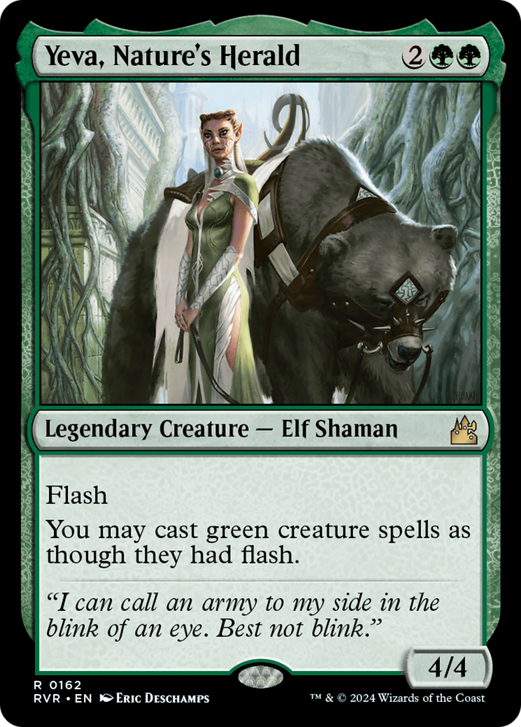 Yeva, Nature's Herald [Ravnica Remastered] Foil