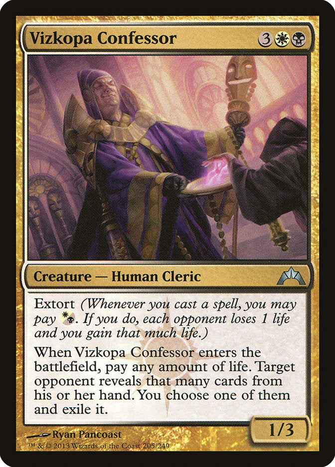 Vizkopa Confessor [Gatecrash] Foil