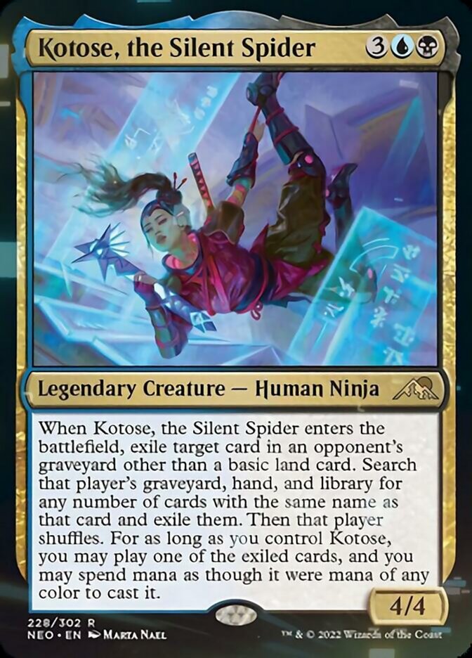 Kotose, the Silent Spider [Kamigawa: Neon Dynasty] Foil